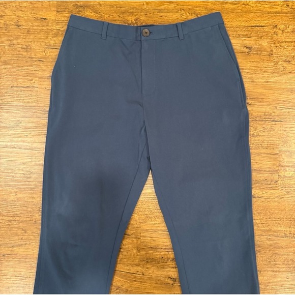 Ministry of Supply Blue Pace Performance‎ Casual Golf Chino Pants Men 32x33 Tall - Picture 3 of 8